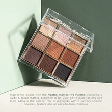 Load image into Gallery viewer, Neutral Mattes Pro Palette