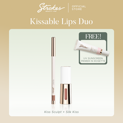 Kissable Lips Duo [Kiss Sculpt & Silk Kiss + FREE UVPS in Rosette]