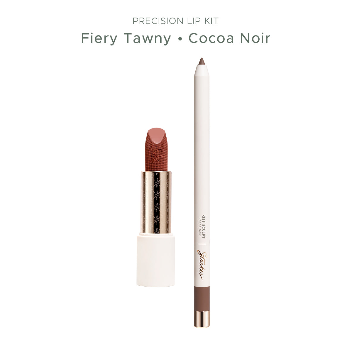 Precision Lip Kit [Velvet Matte Kiss Lipstick & Kiss Sculpt + FREE Pro Elite Lip Brush]